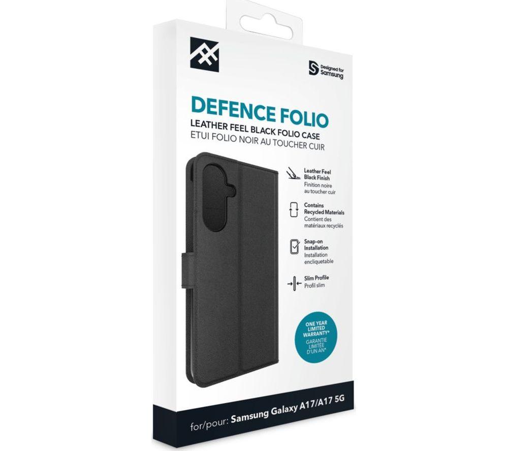 ZAGG Defence Galaxy A17 Folio Case - Black image number 2 of 3