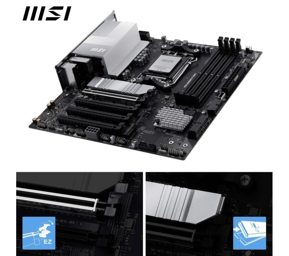 MSI PRO B850M-P WIFI AM5 Motherboard image number 3 of 6