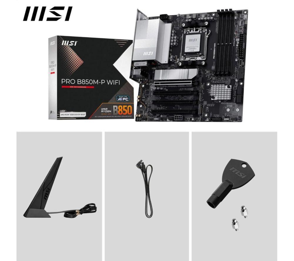 MSI PRO B850M-P WIFI AM5 Motherboard image number 4 of 6