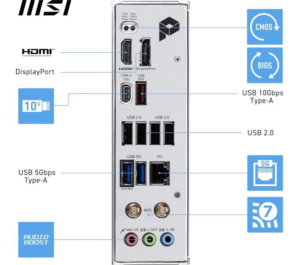 MSI PRO B850M-P WIFI AM5 Motherboard image number 6 of 6