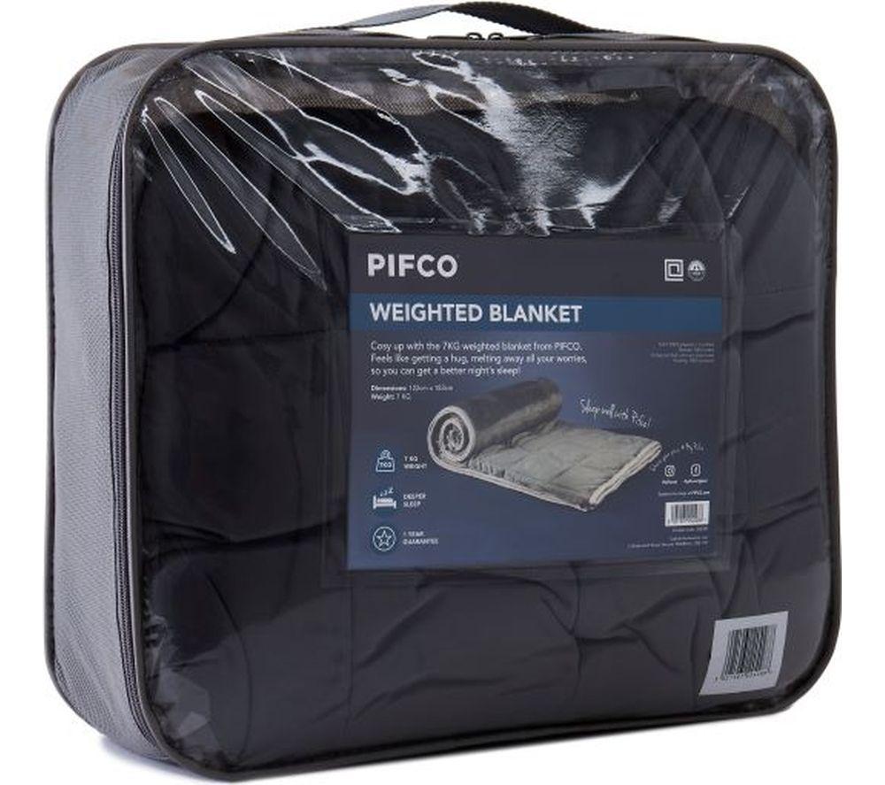 PIFCO Single Weighted Blanket - Grey image number 2 of 3