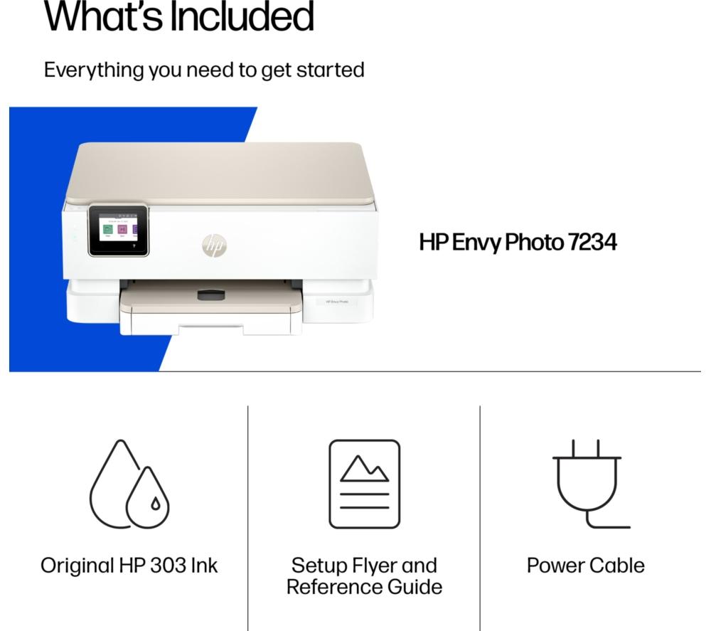 HP Envy Photo 7234 All-in-One Wireless Inkjet Printer & 6 Months Free Instant Ink image number 13 of 21
