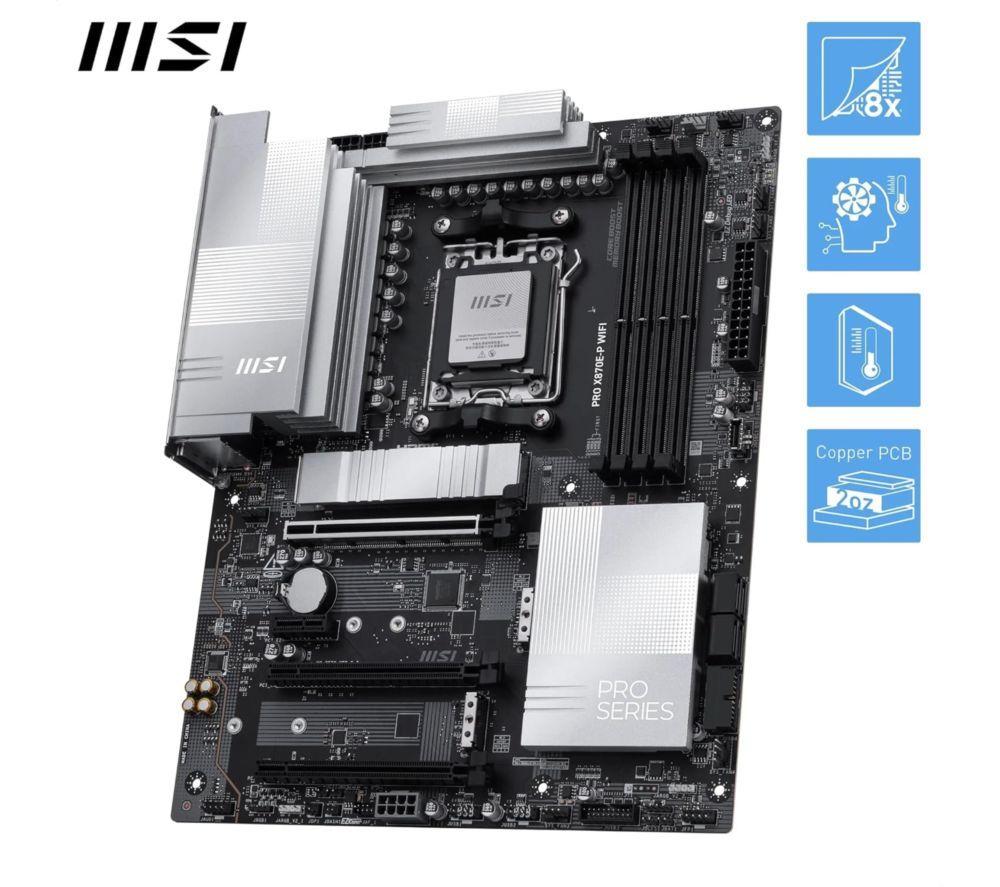 MSI X870E-P GAMING PLUS WIFI AM5 Motherboard image number 4 of 8
