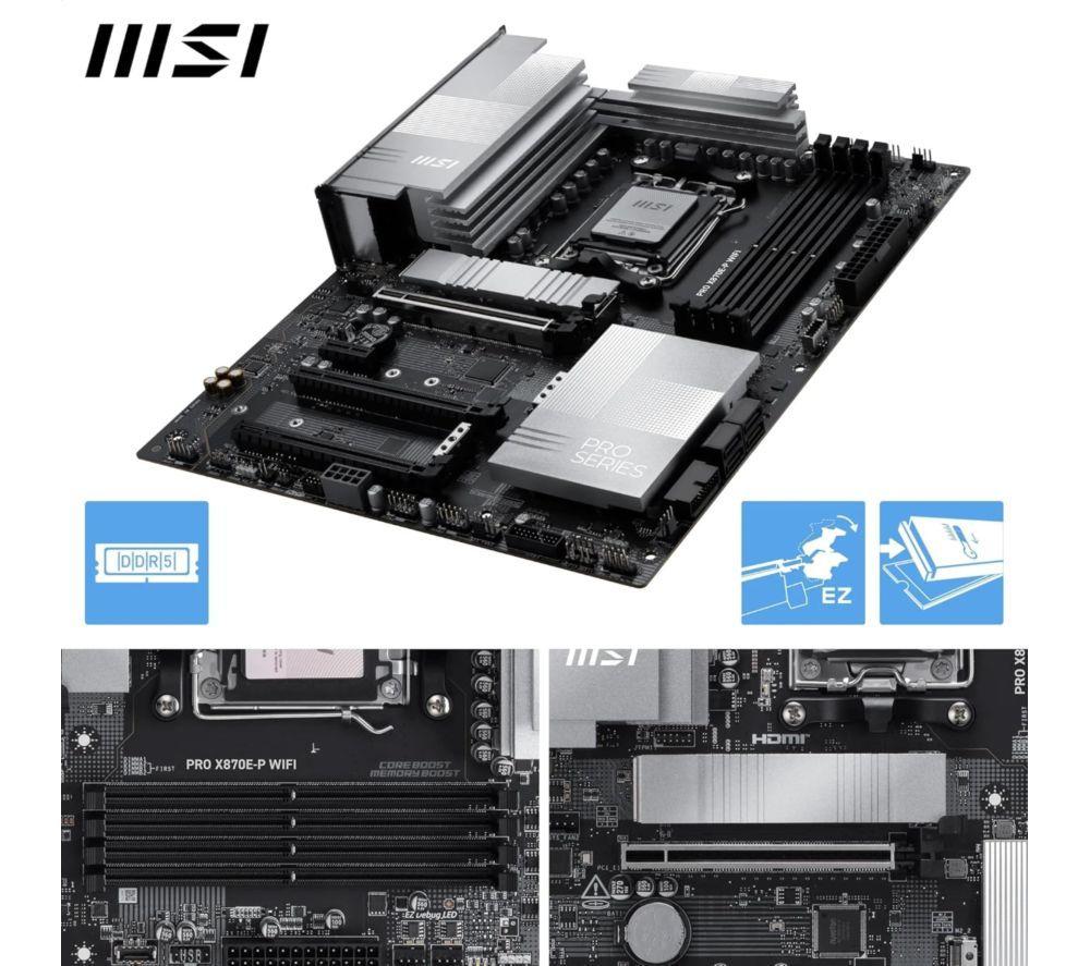 MSI X870E-P GAMING PLUS WIFI AM5 Motherboard image number 8 of 8