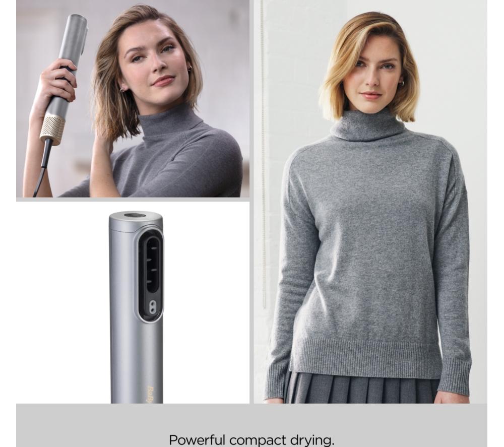BABYLISS Air Wand Limited Edition Drying, Volumising & Smoothing All-in-One - Silver image number 4 of 9