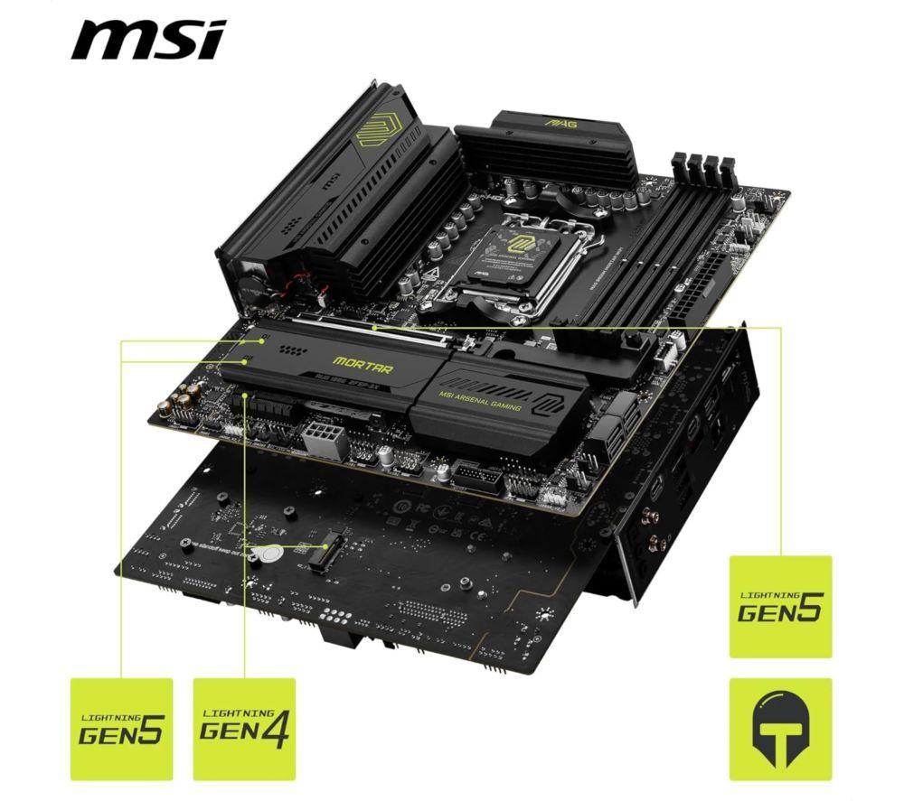 MSI MAG B850M MORTAR WIFI AM5 Motherboard image number 6 of 7