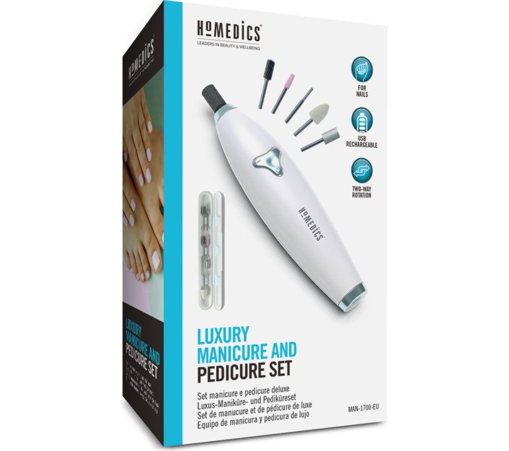 HOMEDICS Luxury Manicure & Pedicure Set - White image number 4 of 4