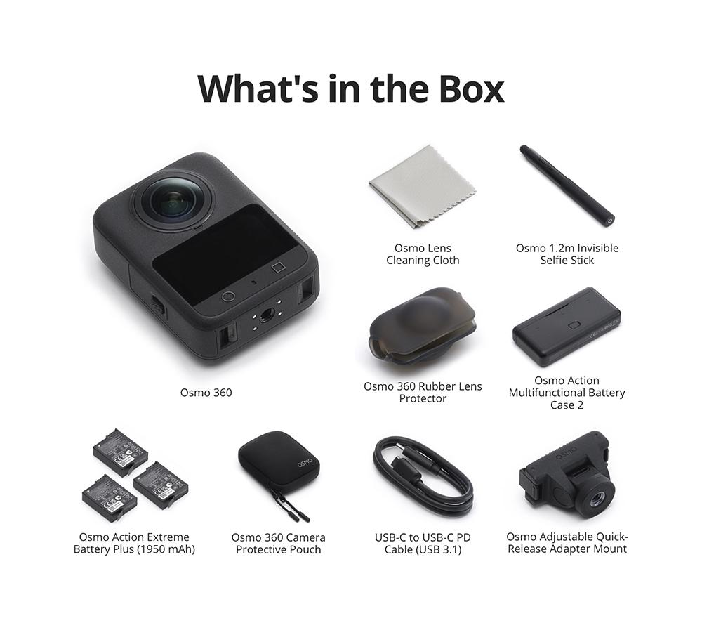DJI Osmo 360 Adventure Combo 8K Action Camera - Dark Grey image number 9 of 9