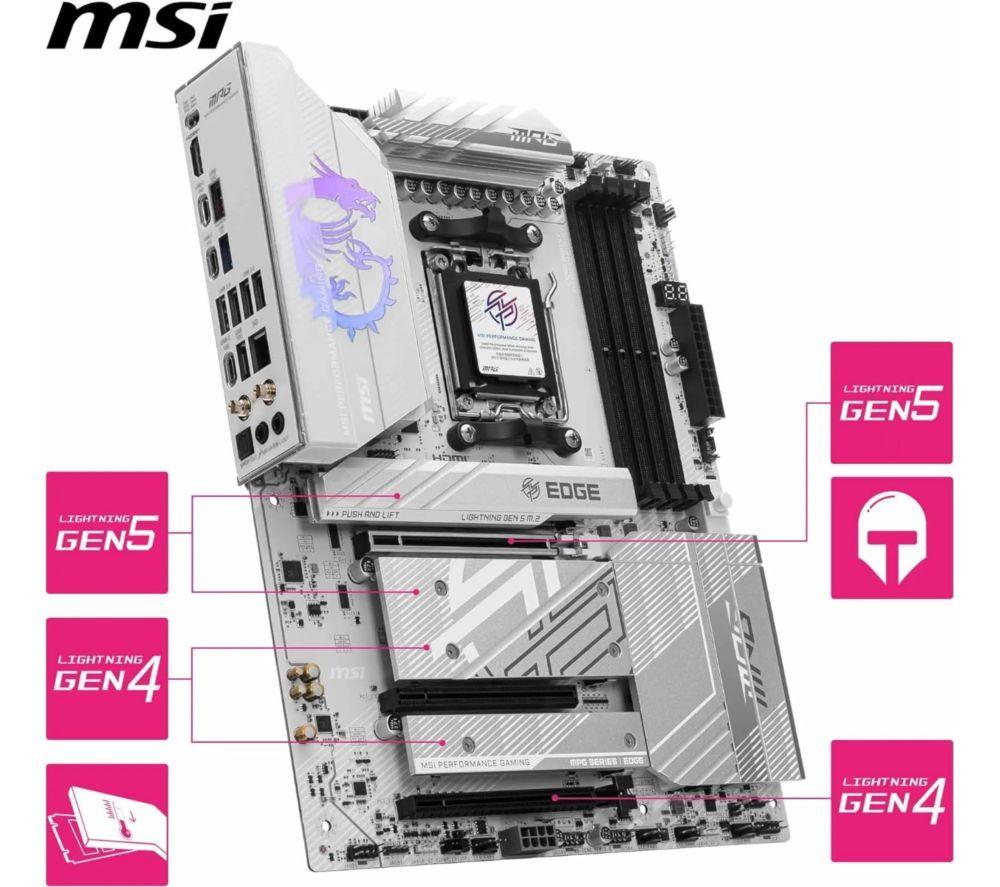 MSI MPG B860I EDGE TI WIFI LGA1851 Motherboard image number 5 of 6