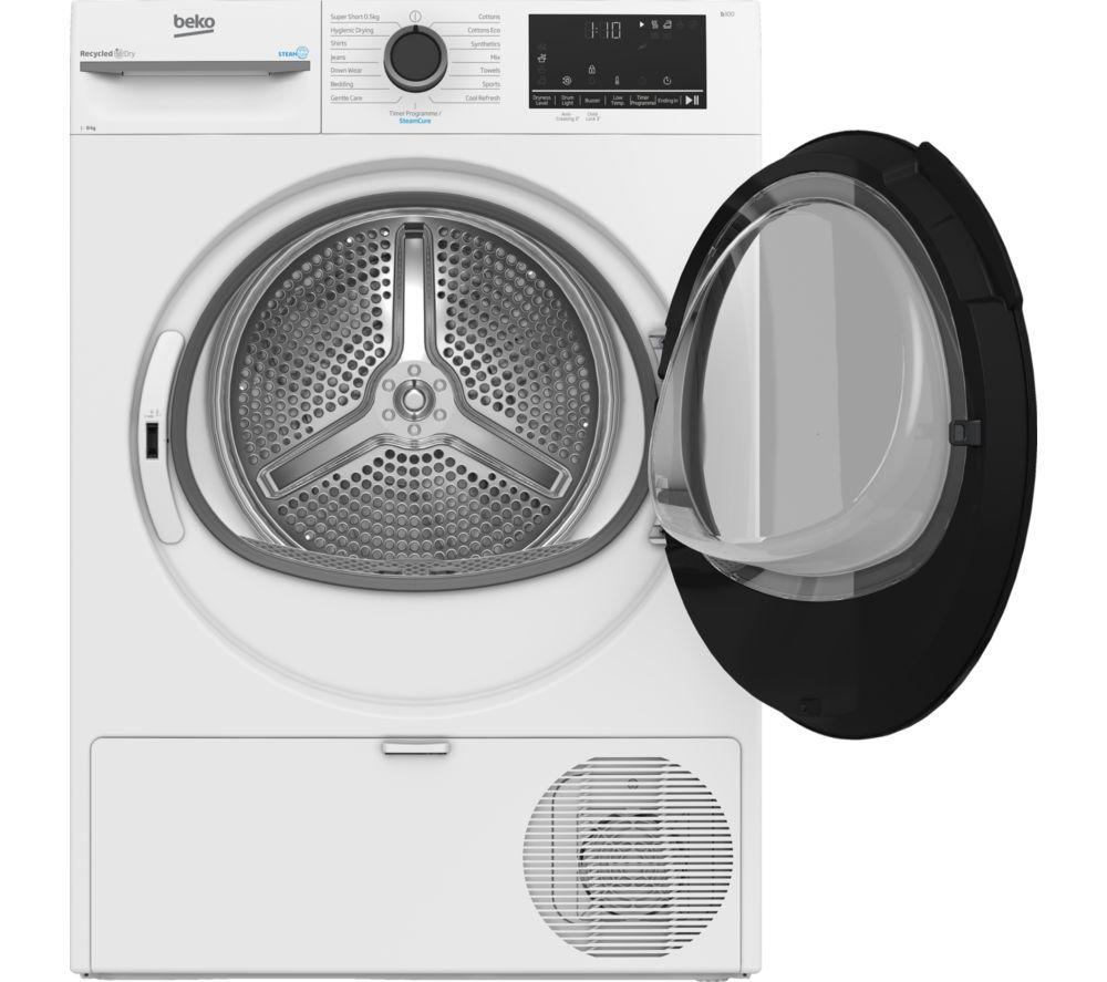 BEKO BM3T3833NW 8 kg Heat Pump Tumble Dryer - White image number 2 of 2