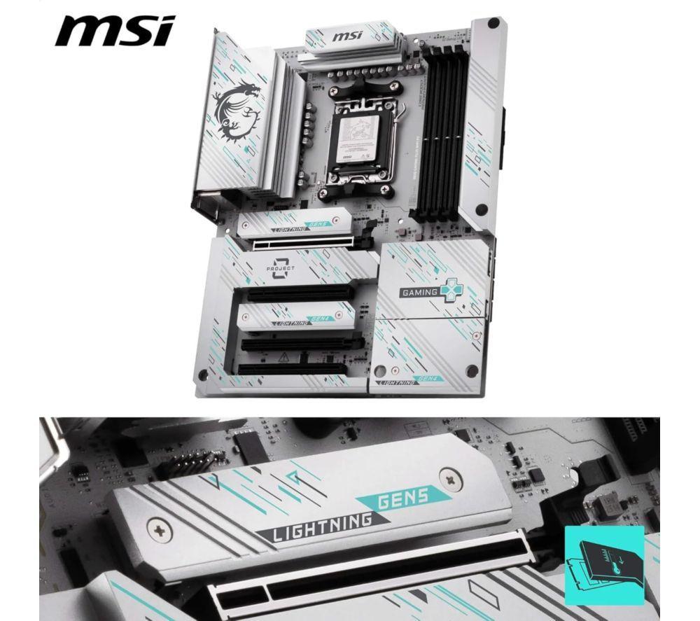 MSI B850 GAMING PLUS WIFI PZ AM5 Motherboard image number 2 of 5