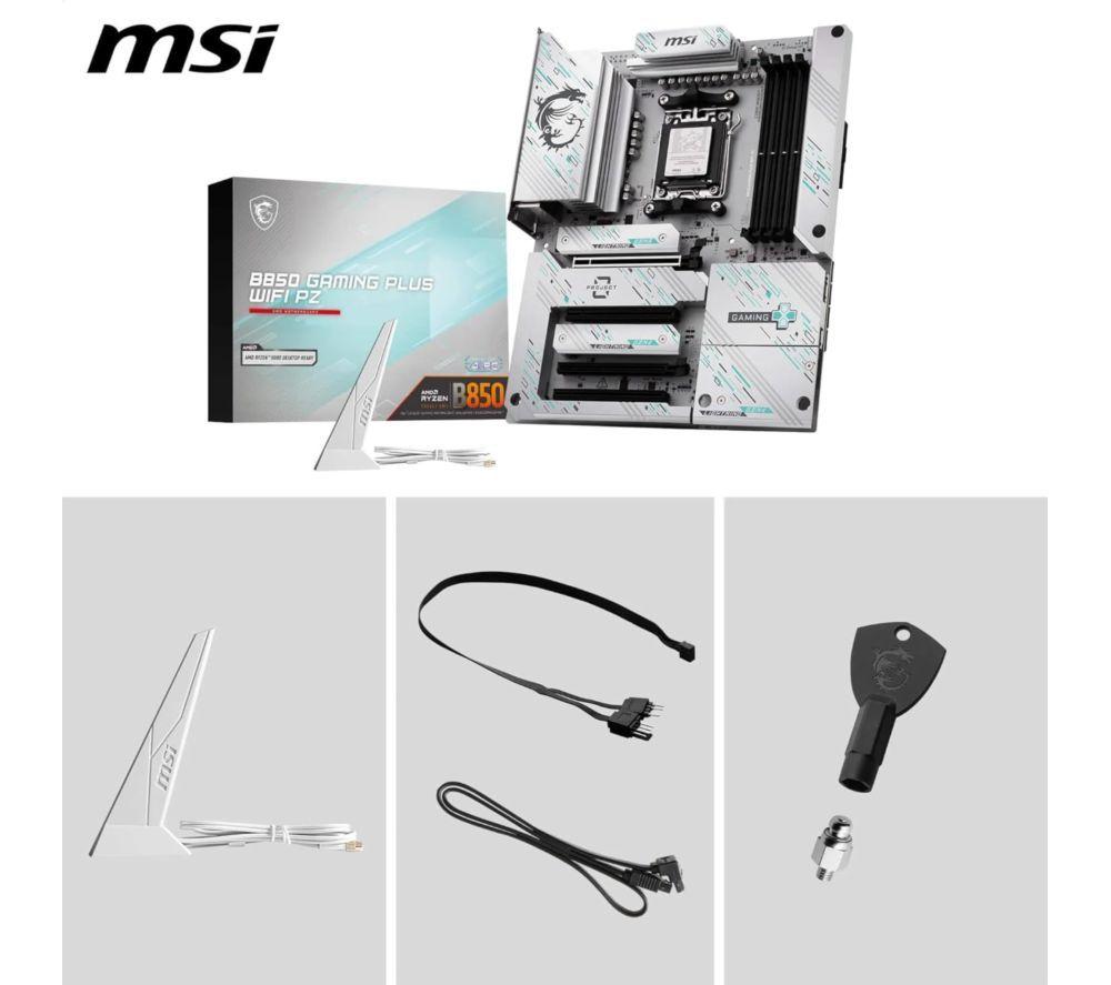 MSI B850 GAMING PLUS WIFI PZ AM5 Motherboard image number 4 of 5