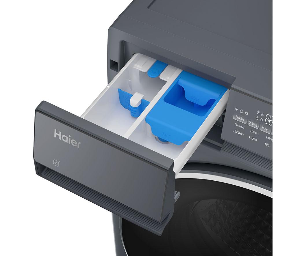 HAIER X Series 7 HWD100-B14367GUUK WiFi-enabled 10 kg Washer Dryer - Graphite image number 4 of 16