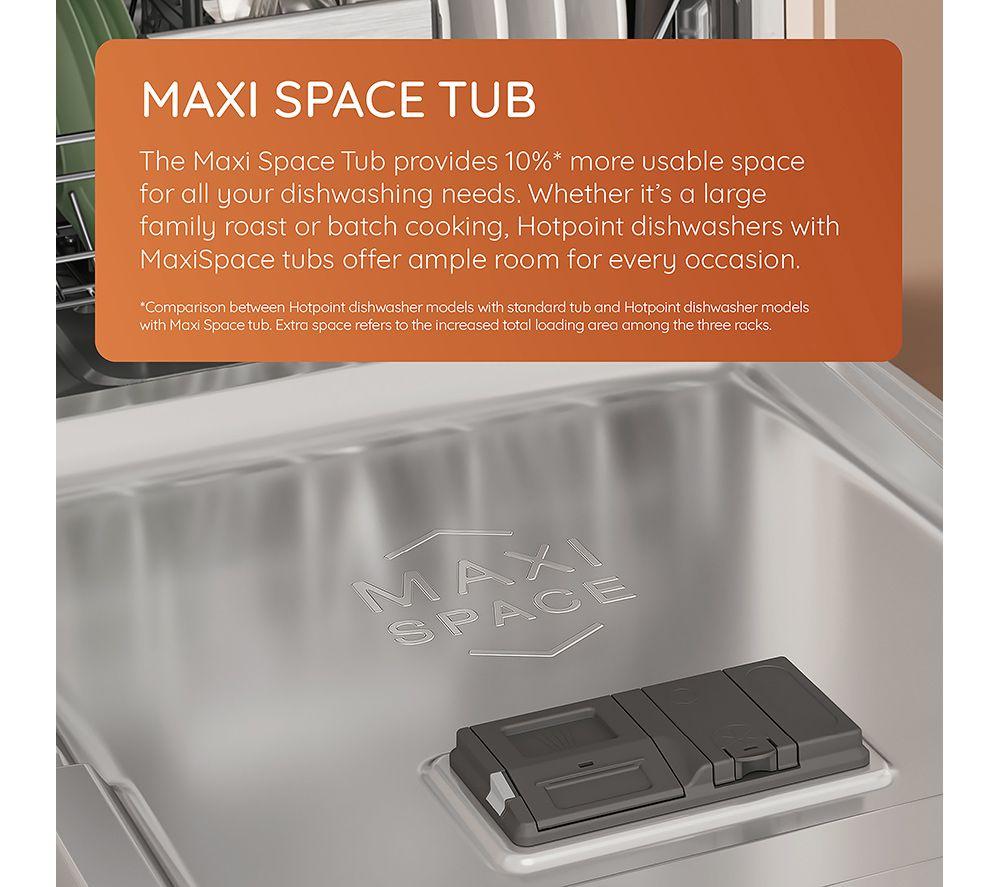HOTPOINT MaxiSpace H7IC16M6 UK Full-size Integrated Dishwasher image number 3 of 10