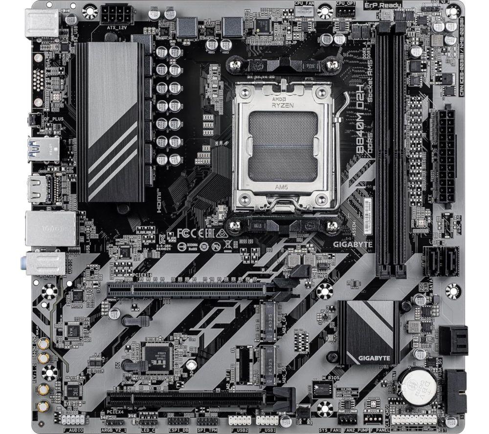Gigabyte B840M D2H Amd Am5 Socket Motherboard Micro-Atx 2X Ddr5 Slots 2X M.2 Soc - Image 10