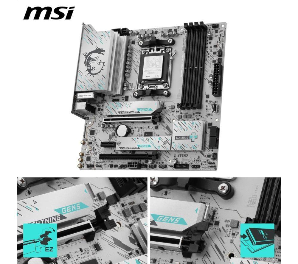 MSI B850M GAMING PLUS WIFI AM5 Motherboard image number 2 of 7