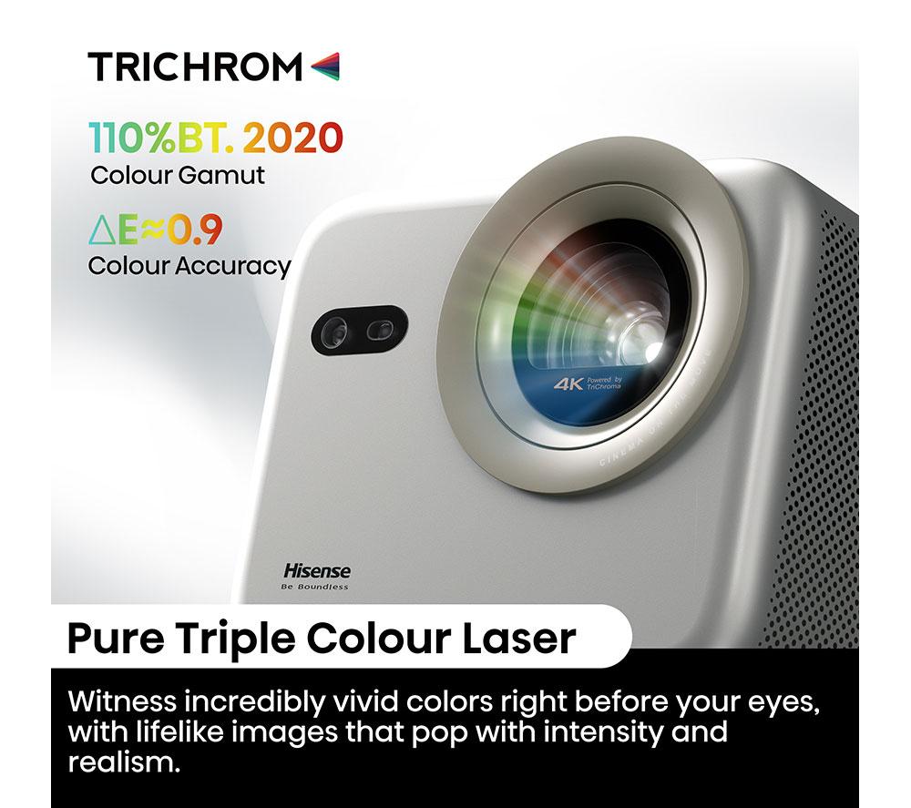 HISENSE M2TUK Pro 4K Smart Mini Projector - Grey image number 7 of 15