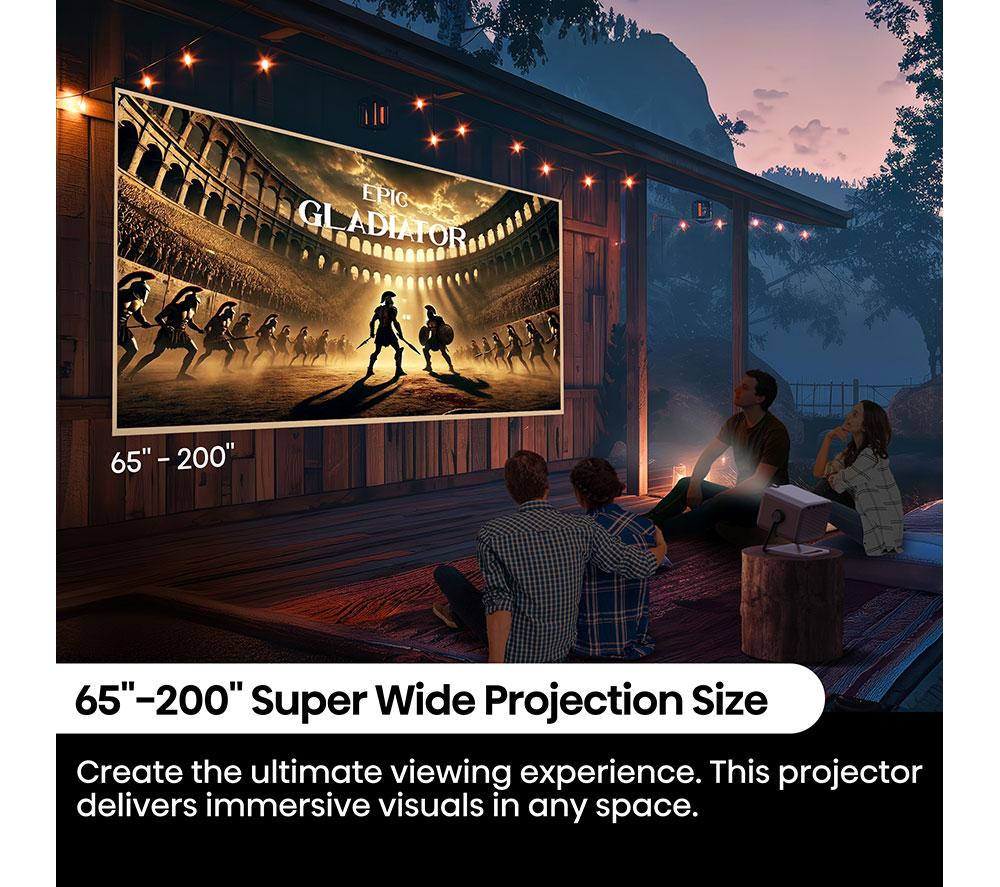 HISENSE M2TUK Pro 4K Smart Mini Projector - Grey image number 11 of 15
