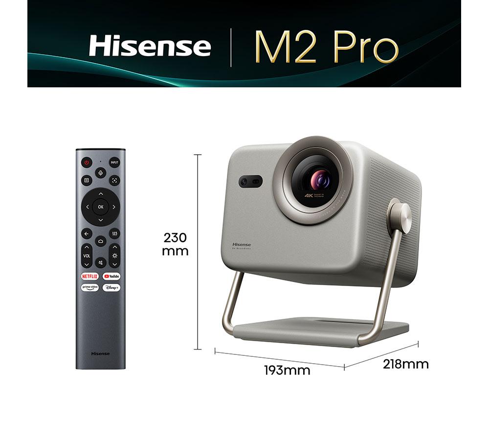 HISENSE M2TUK Pro 4K Smart Mini Projector - Grey image number 15 of 15