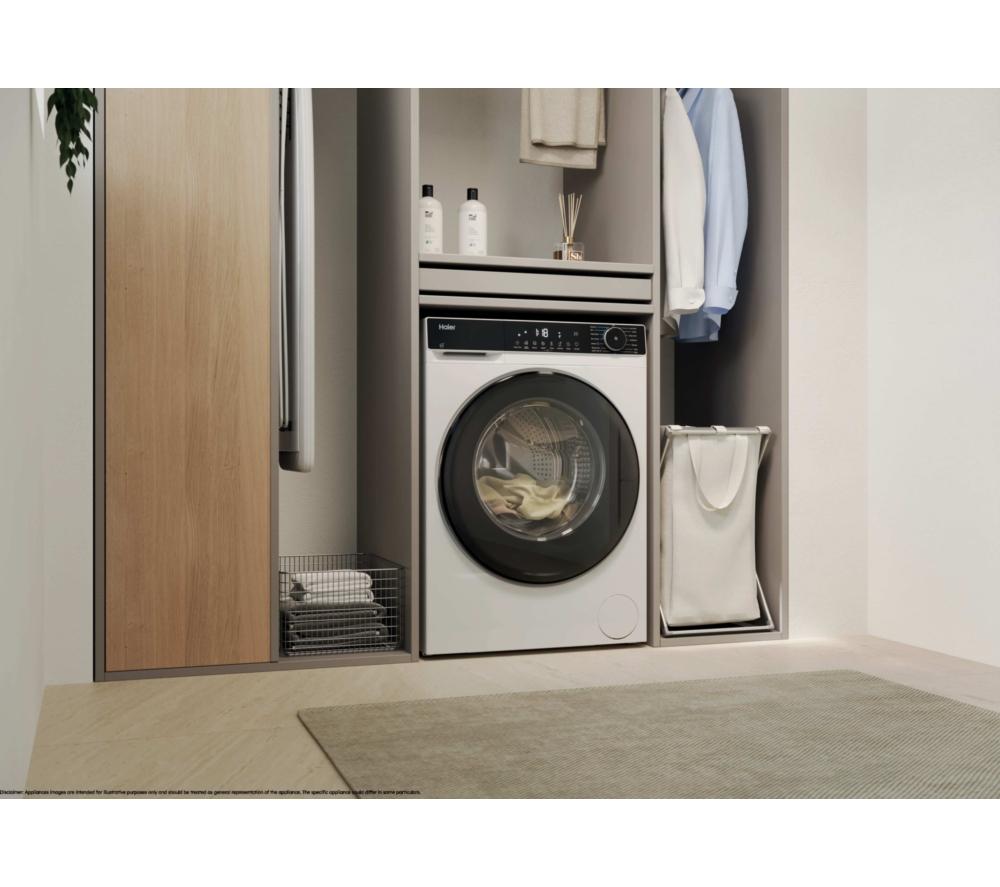 HAIER X Series 5 HWD100BP16357UUK WiFi-enabled 10 kg Washer Dryer - White image number 4 of 14