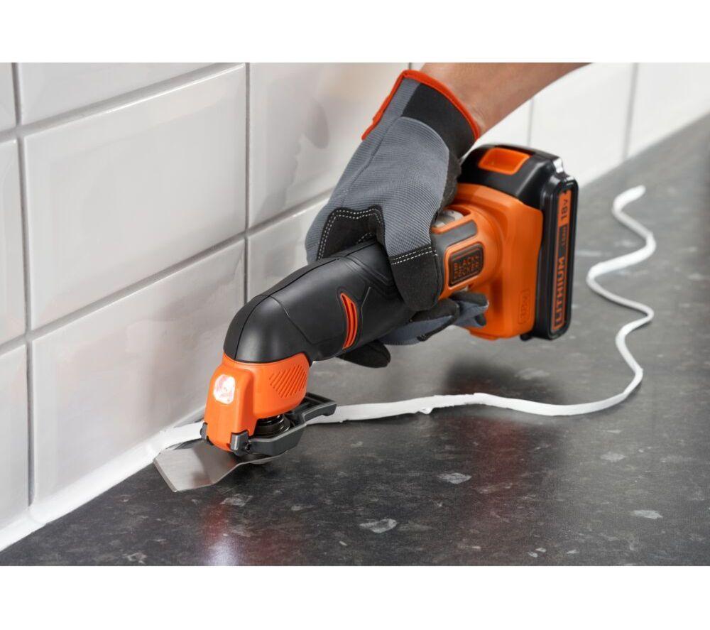 BLACK + DECKER BDCOS18D1K-GB 18 V Cordless Oscillating Tool -  Orange & Black image number 3 of 5