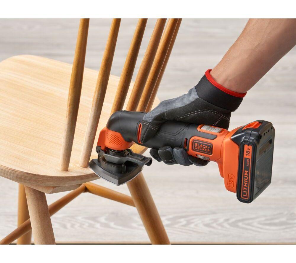 BLACK + DECKER BDCOS18D1K-GB 18 V Cordless Oscillating Tool -  Orange & Black image number 4 of 5