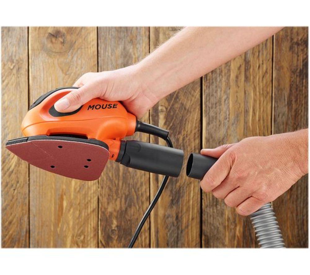 BLACK + DECKER BEW230-GB 55 W Mouse Sander - Orange & Black image number 4 of 6