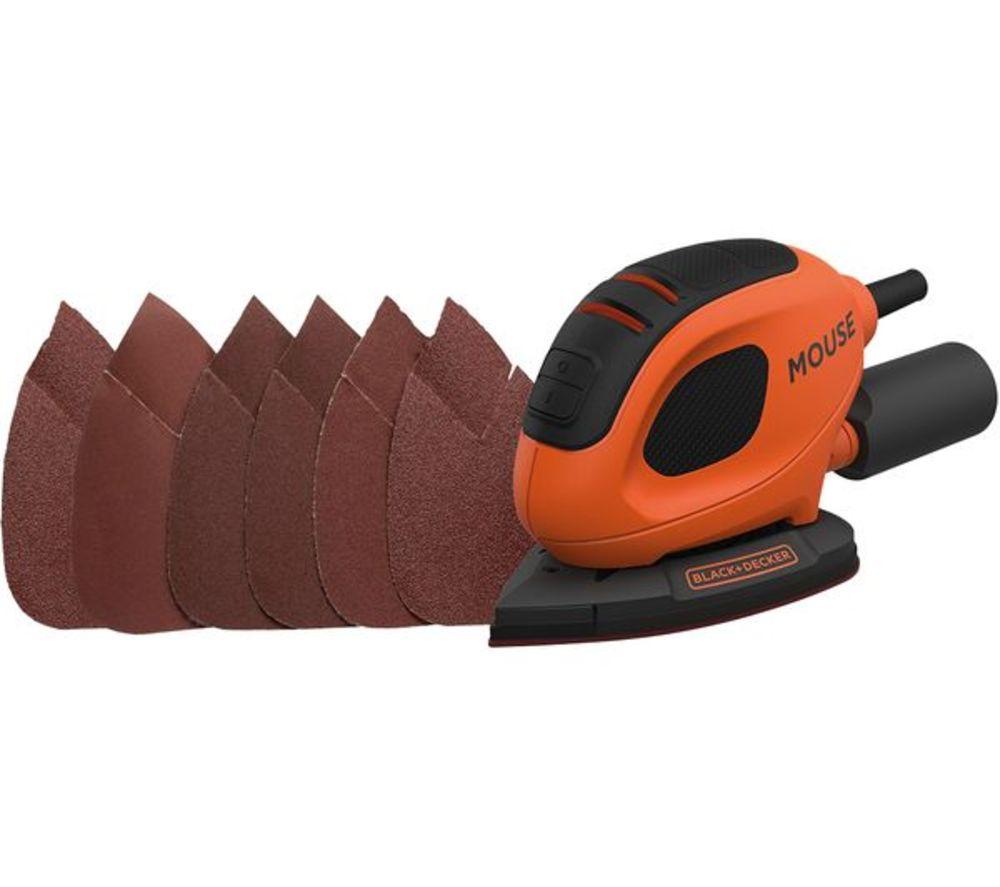 BLACK + DECKER BEW230-GB 55 W Mouse Sander - Orange & Black image number 5 of 6