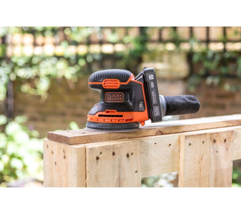 BLACK + DECKER BDCROS18-GB Cordless Random Orbital Sander & 18 V 1.5 Ah Battery image number 4 of 4