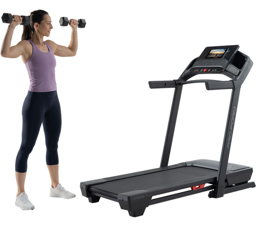 PROFORM Carbon TL Folding Smart Bluetooth Treadmill - Black image number 4 of 5