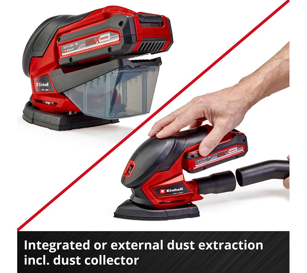EINHELL TE-OS 18/150 Li Cordless Multiple Sander - Black & Red image number 12 of 15