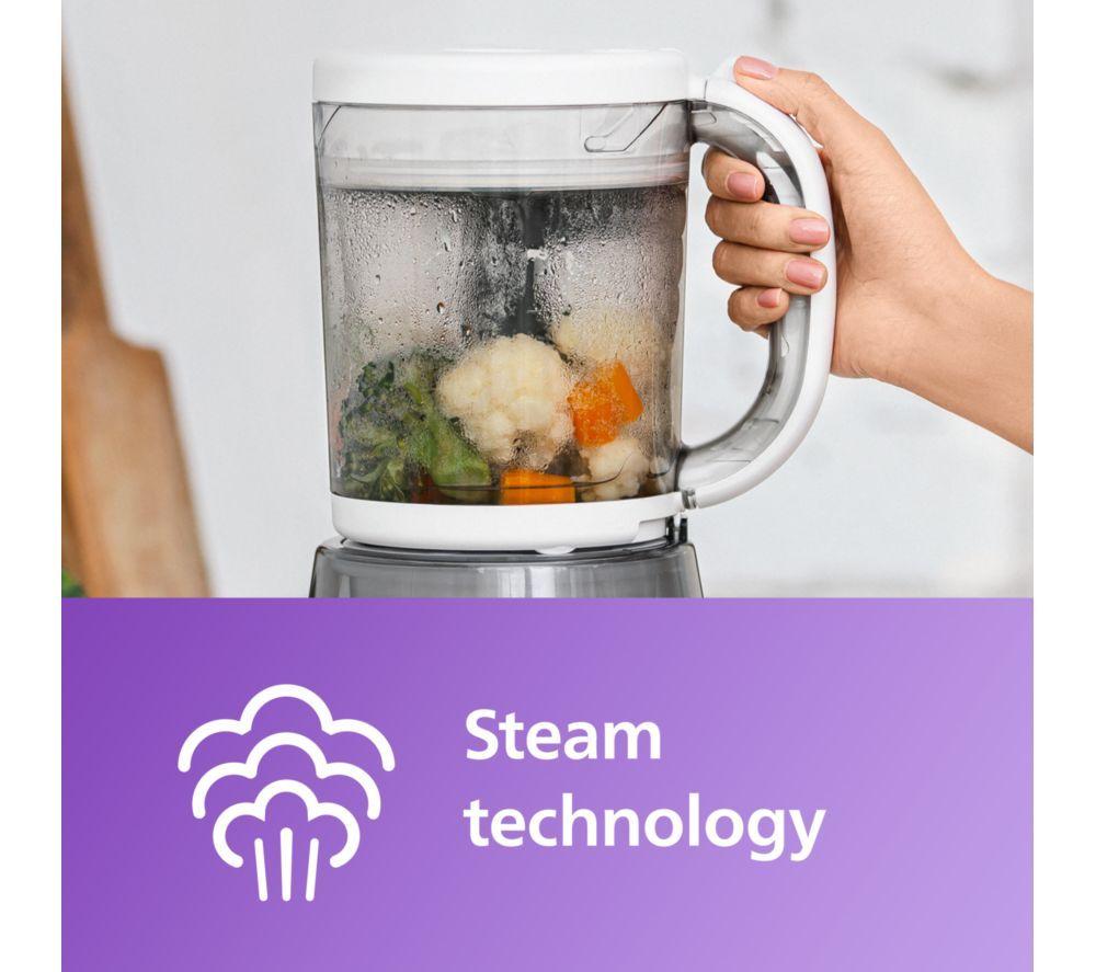PHILIPS AVENT Avent Premium 4-in-1 Baby Food Steamer & Blender - White image number 2 of 6