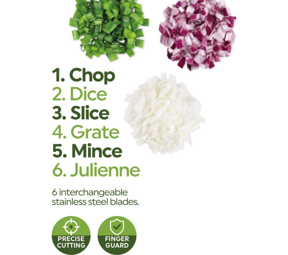 SALTER 6-In-1 Multifunctional Food Chopper - White image number 6 of 10