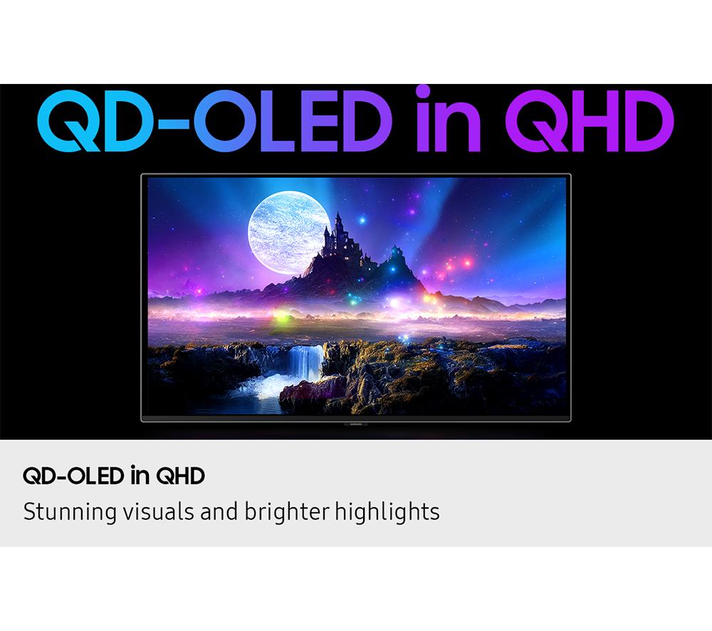 SAMSUNG Odyssey G6 LS27FG602SUXXU Quad HD 27" OLED Gaming Monitor - Silver image number 2 of 11