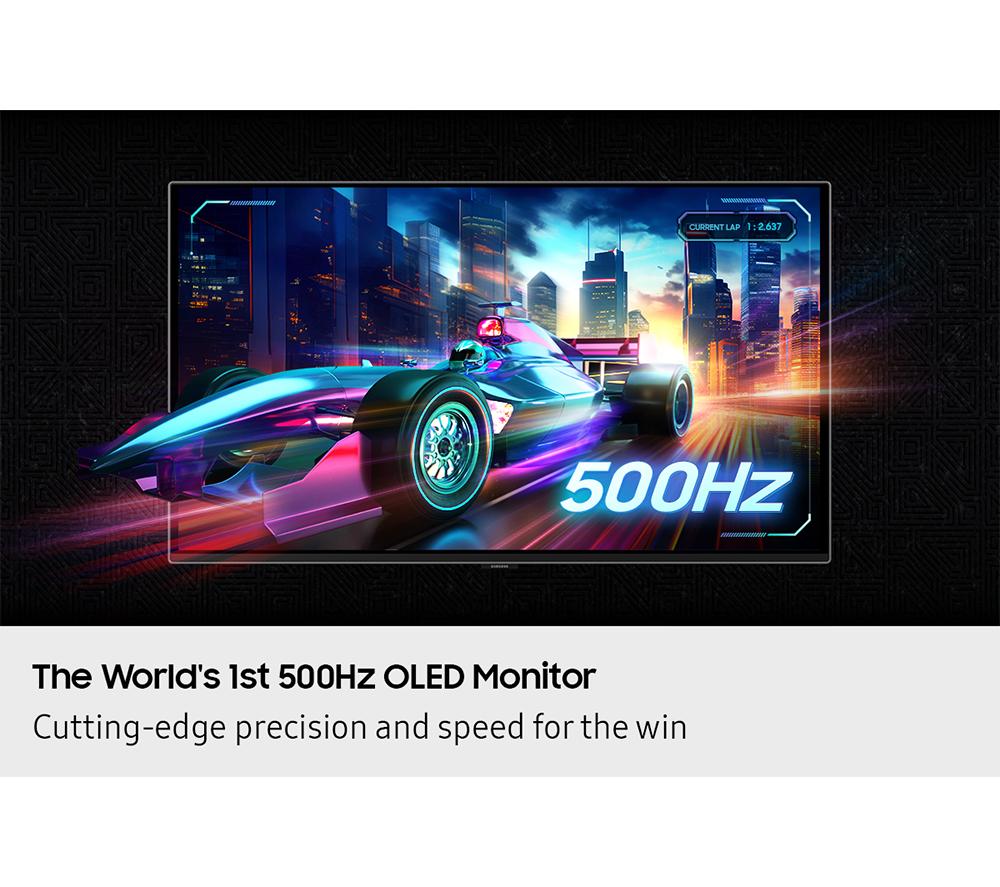 SAMSUNG Odyssey G6 LS27FG602SUXXU Quad HD 27" OLED Gaming Monitor - Silver image number 3 of 11
