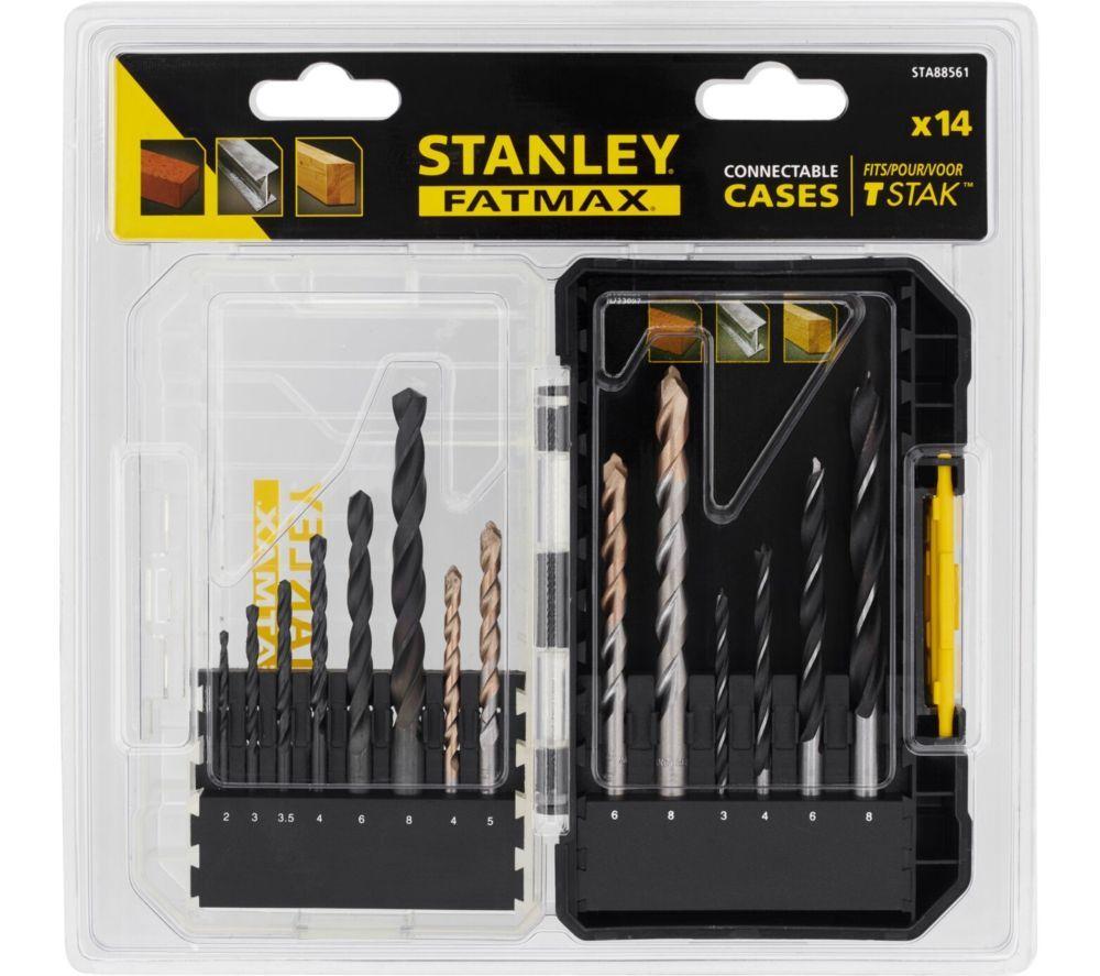 STANLEY FATMAX STA88561-XJ Masonry / Metal / Wood Drill Bit Set - 14 Piece Set image number 2 of 5