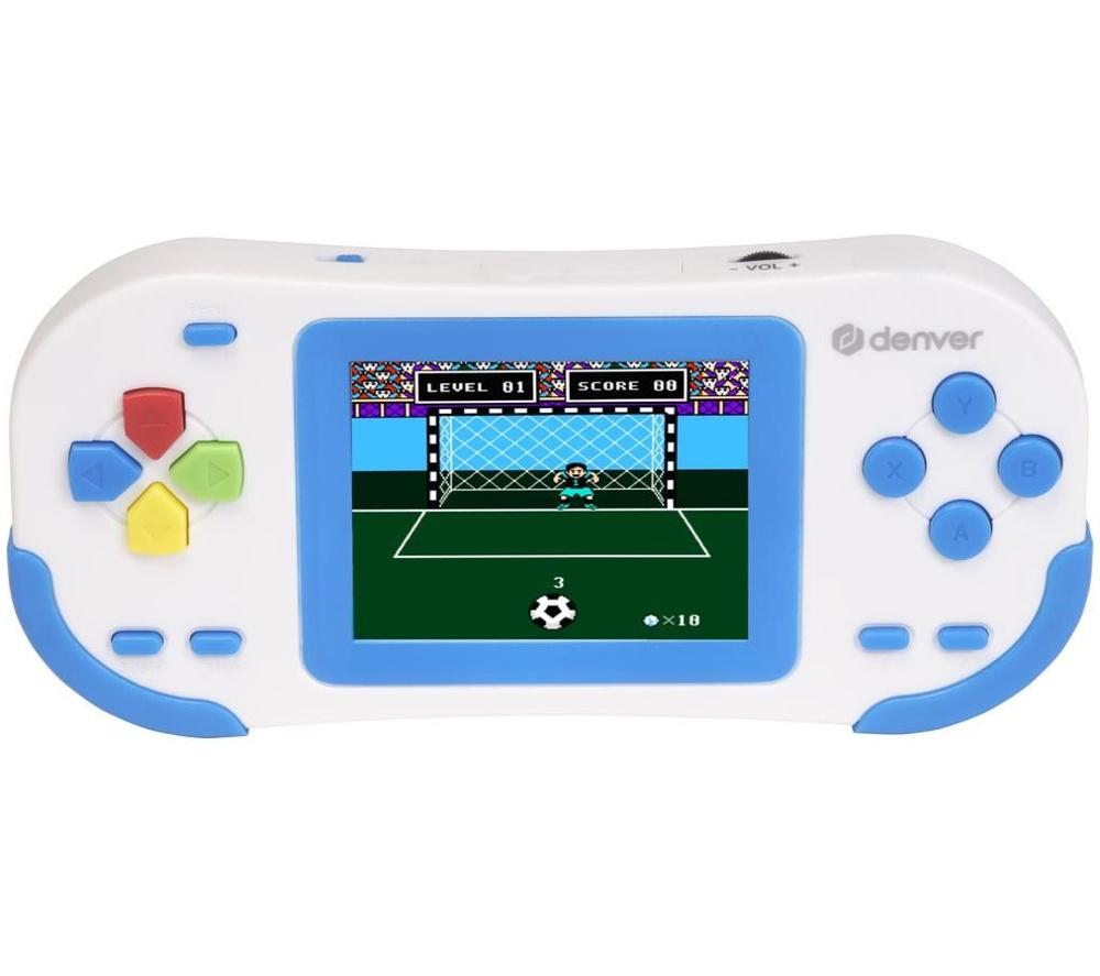Denver Gmp-295 2.8" Handheld Gaming Console - Blue & White, Black