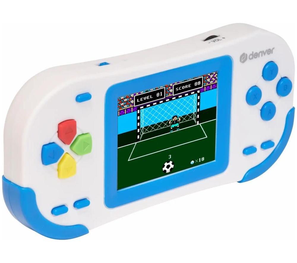 DENVER GMP-295 2.8" Handheld Gaming Console - Blue & White image number 2 of 4