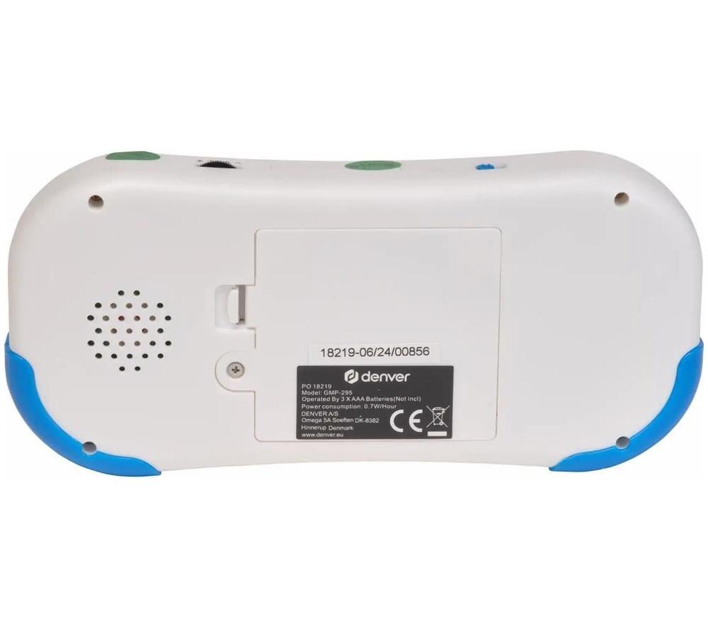 DENVER GMP-295 2.8" Handheld Gaming Console - Blue & White image number 3 of 4