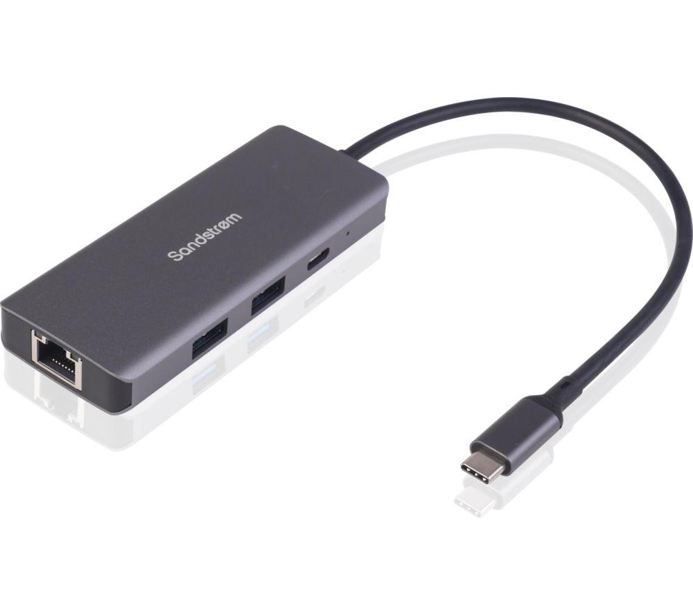 SANDSTROM S6IN1LA26 6-port USB Type-C Connection Hub