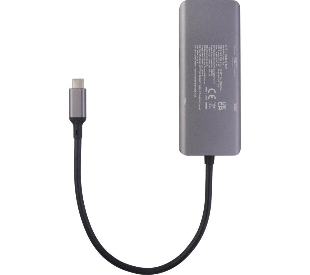 SANDSTROM S6IN1LA26 6-port USB Type-C Connection Hub image number 4 of 4