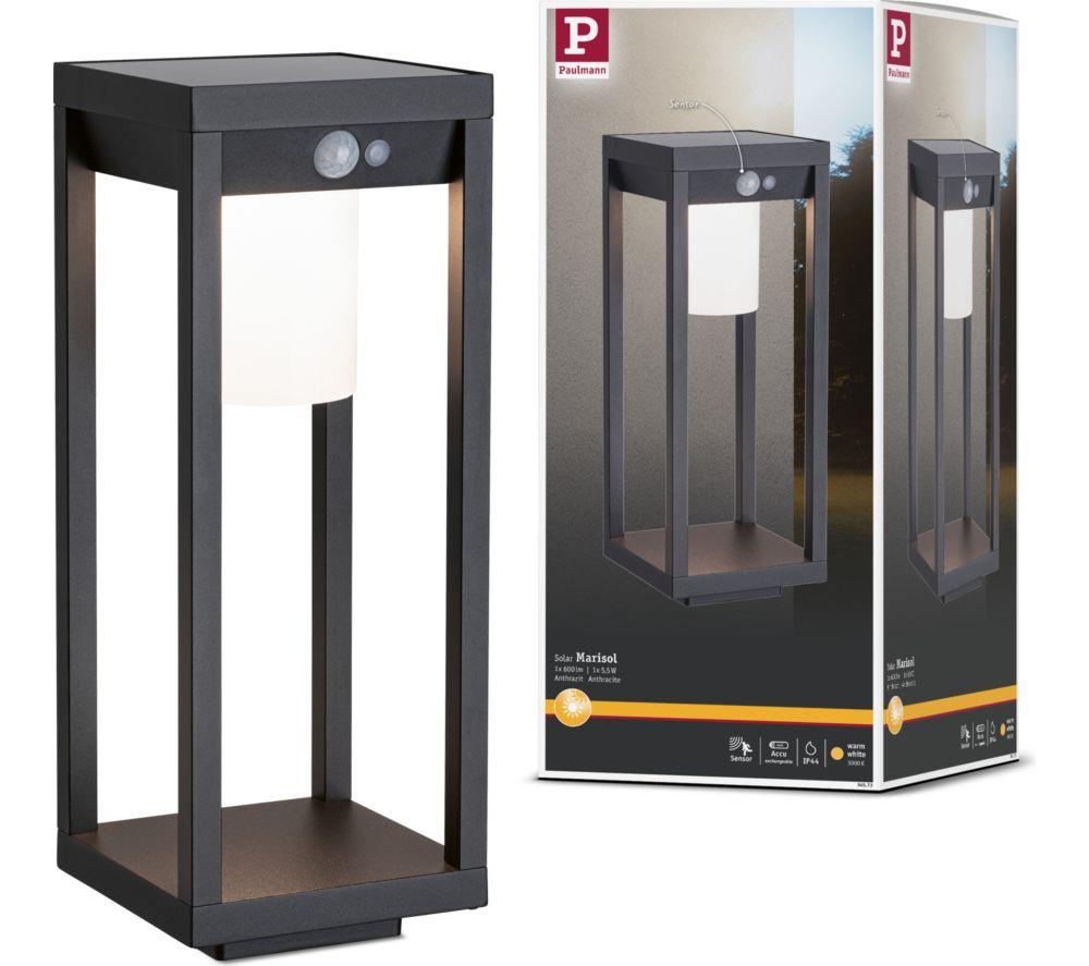 PAULMANN Marisol PIR Solar Light Object - Black image number 5 of 7