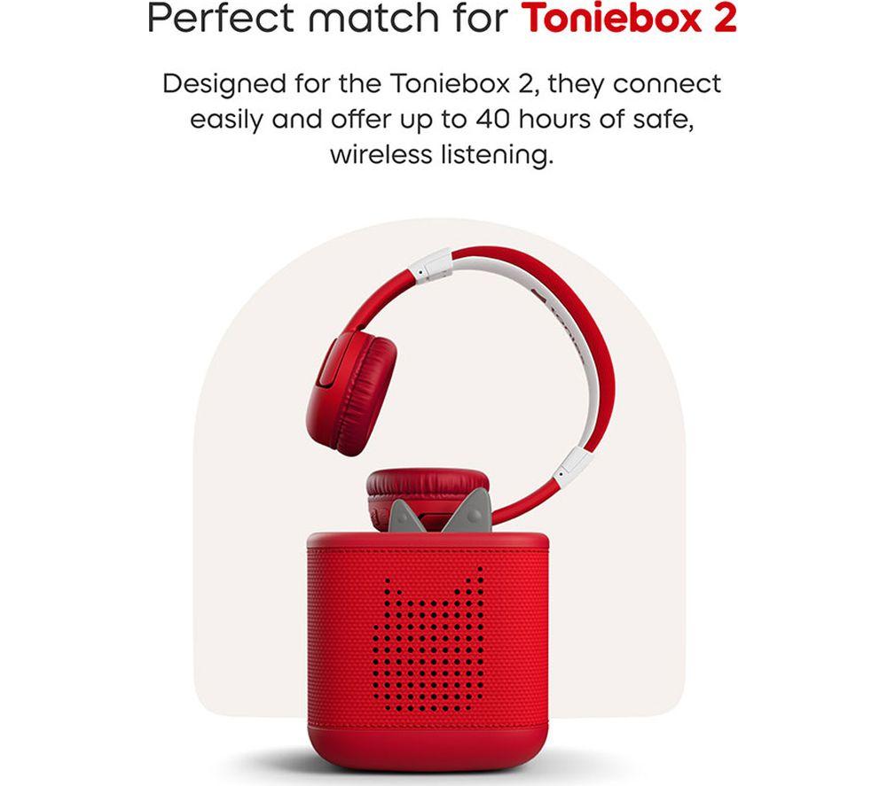 TONIES Wireless Bluetooth Kids Headphones - Sunset Red image number 6 of 7