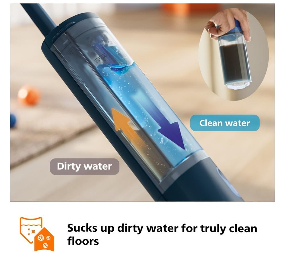 PHILIPS  OneUp 3000s Electric Mop & Hard Floor Cleaner with Extra Pad image number 3 of 16