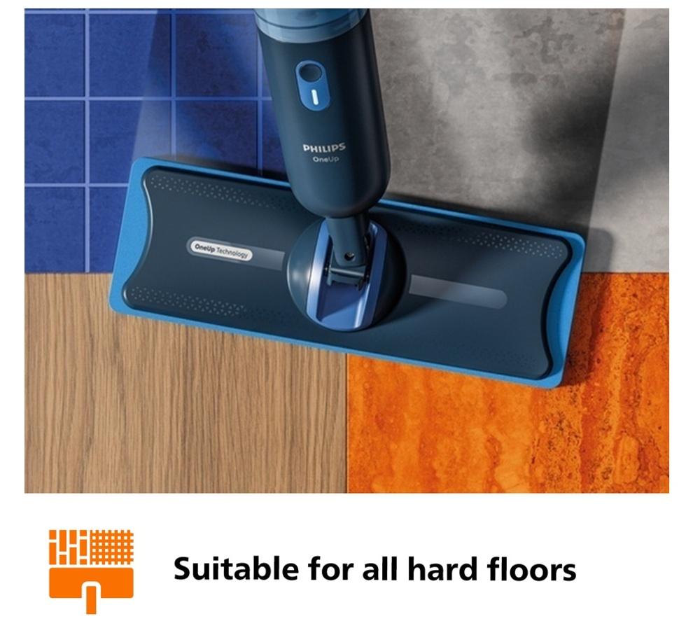 PHILIPS  OneUp 3000s Electric Mop & Hard Floor Cleaner with Extra Pad image number 7 of 16