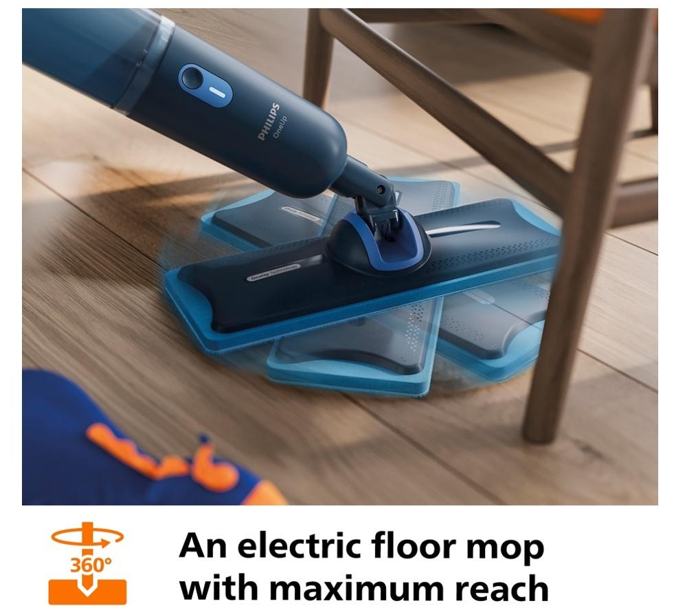 PHILIPS  OneUp 3000s Electric Mop & Hard Floor Cleaner with Extra Pad image number 9 of 16