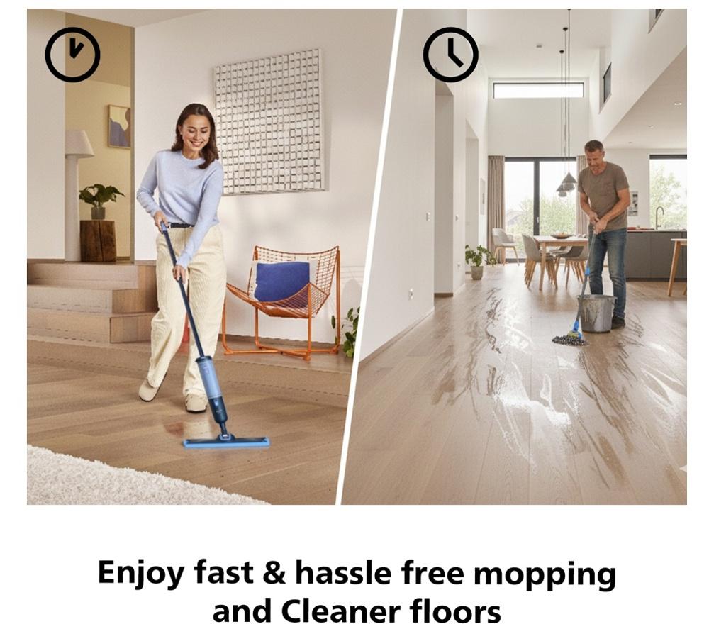 PHILIPS  OneUp 3000s Electric Mop & Hard Floor Cleaner with Extra Pad image number 10 of 16