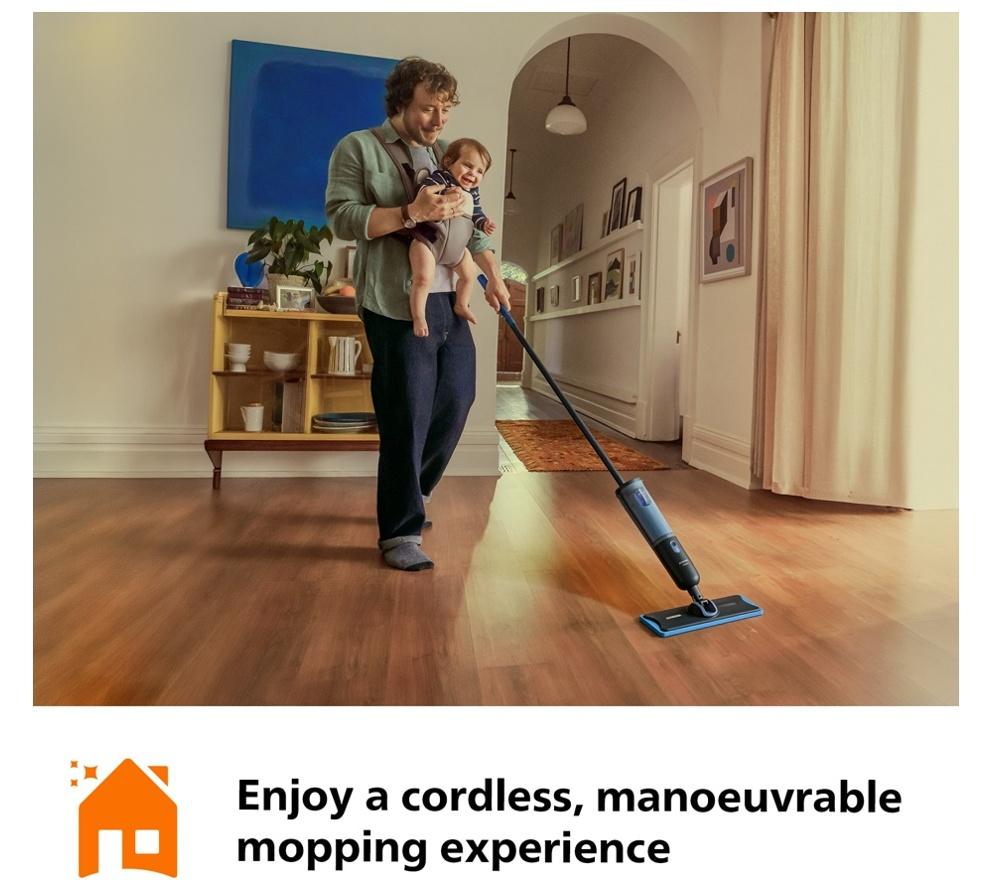 PHILIPS  OneUp 3000s Electric Mop & Hard Floor Cleaner with Extra Pad image number 15 of 16