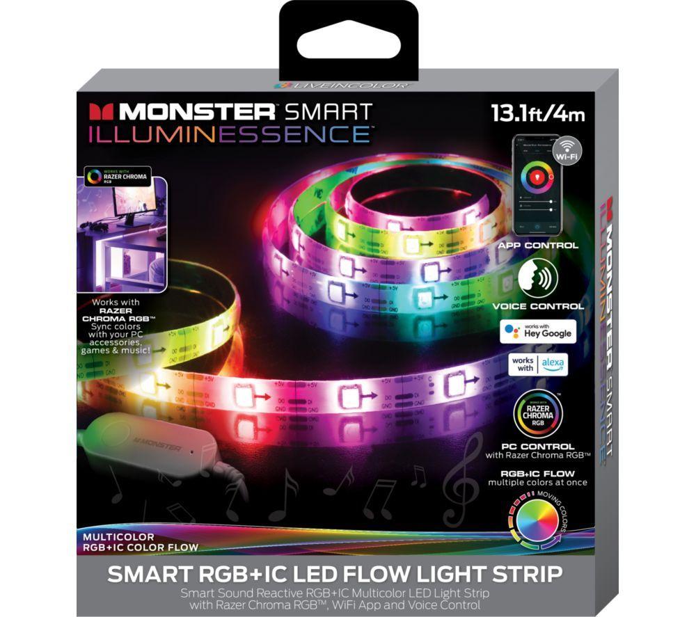 MONSTER Smart llluminessence RGB+IC LED Flow Light Strip - 4 m / 13.1 ft image number 2 of 6