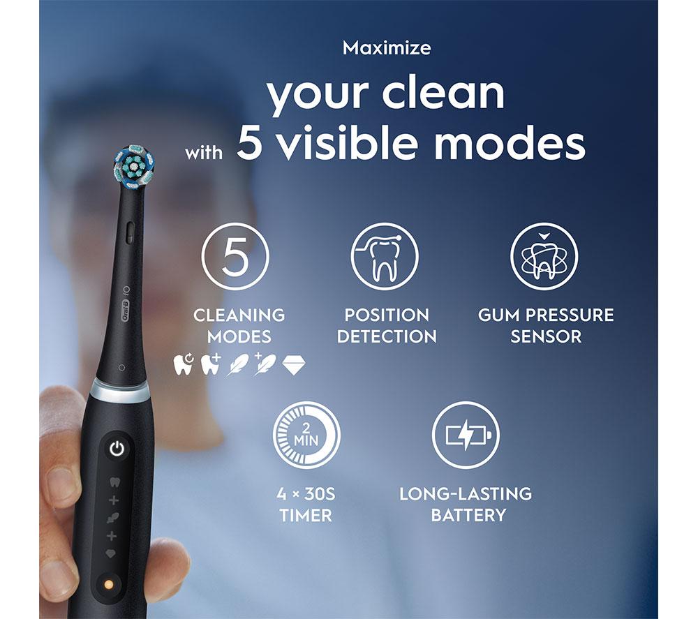 ORAL-B iO 5 Electric Toothbrush - Black image number 2 of 6